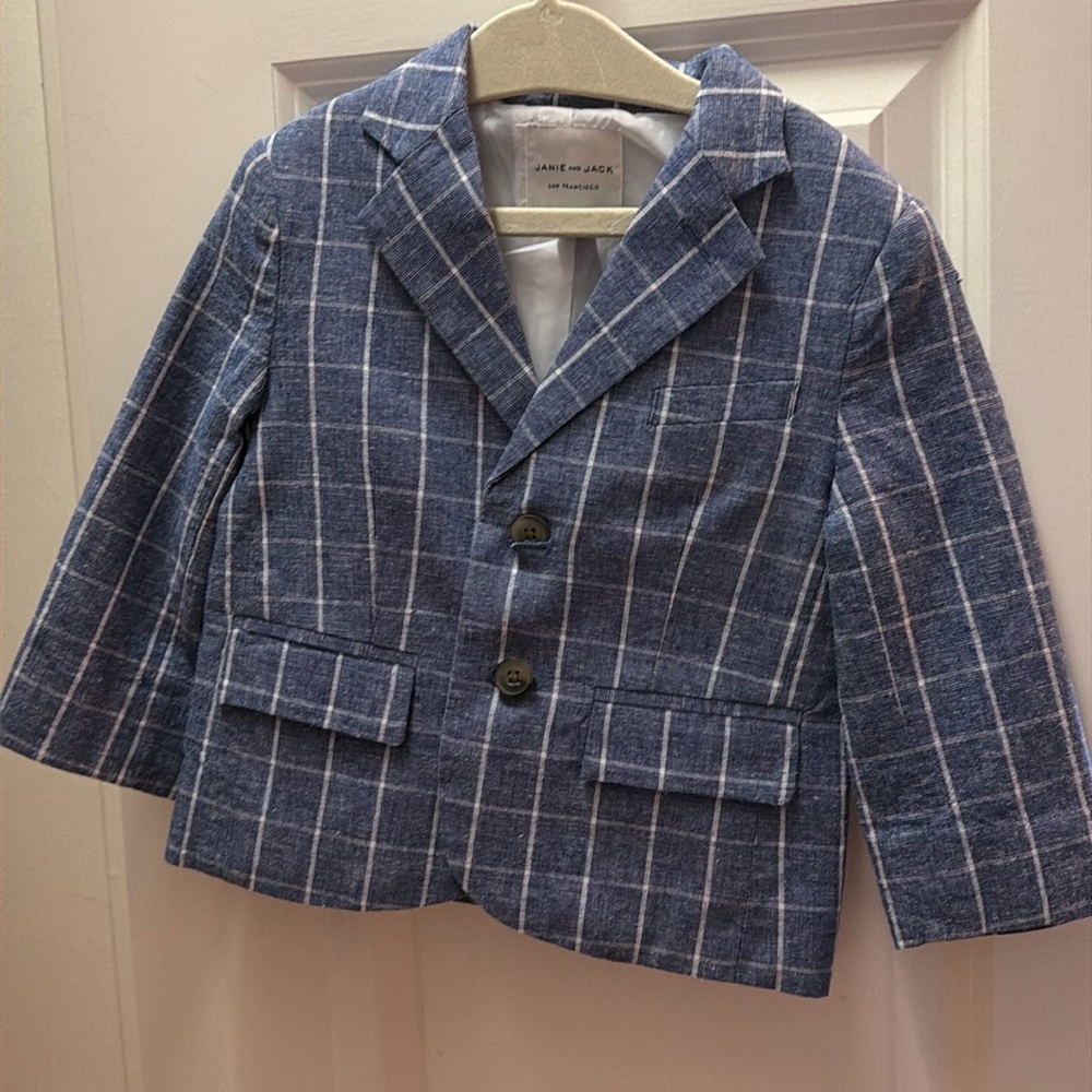 Janie & Jack Windowpane Blazer Size 18/24 Months